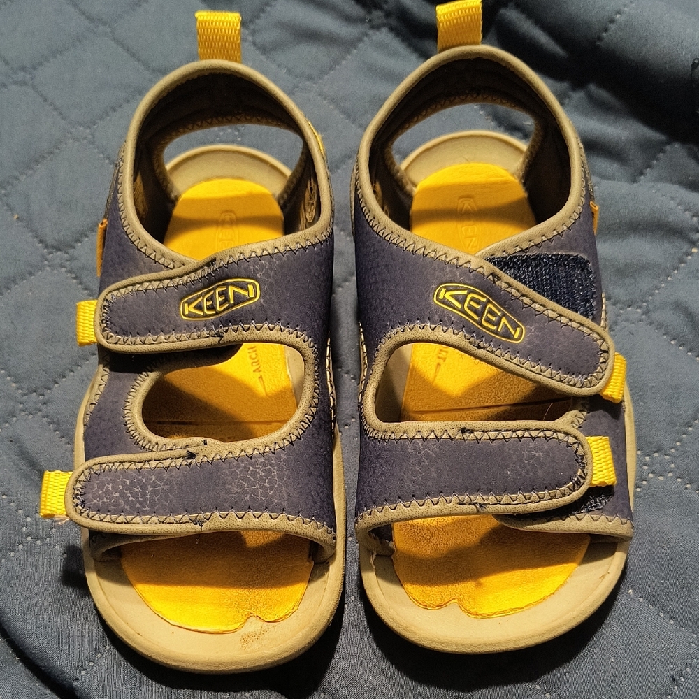 Keen Kids Sandals - Blue and Yellow, Great Shape